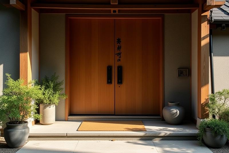 狸庵陶房の趣のある入り口の様子